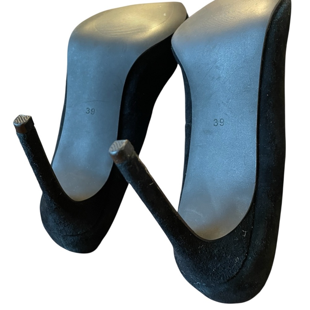 ZIGN Black Suede Heels. Size 8 (US) / 39 (EUR) - Picture 8 of 16
